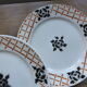 4 flat plates of Badonviller porcelain model Roscoff 2008105