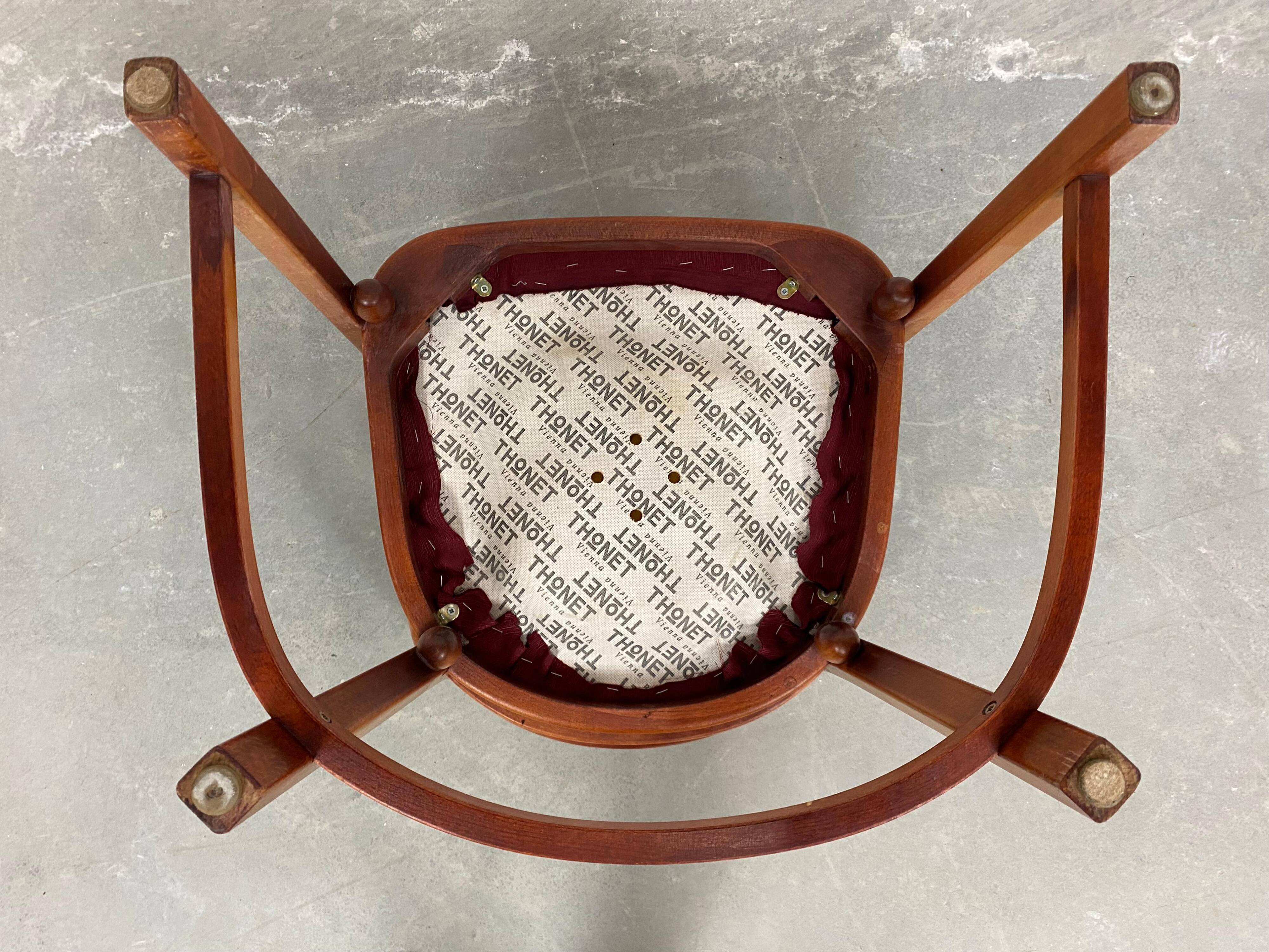 Set of 4 Fledermaus chairs made by Thonet.