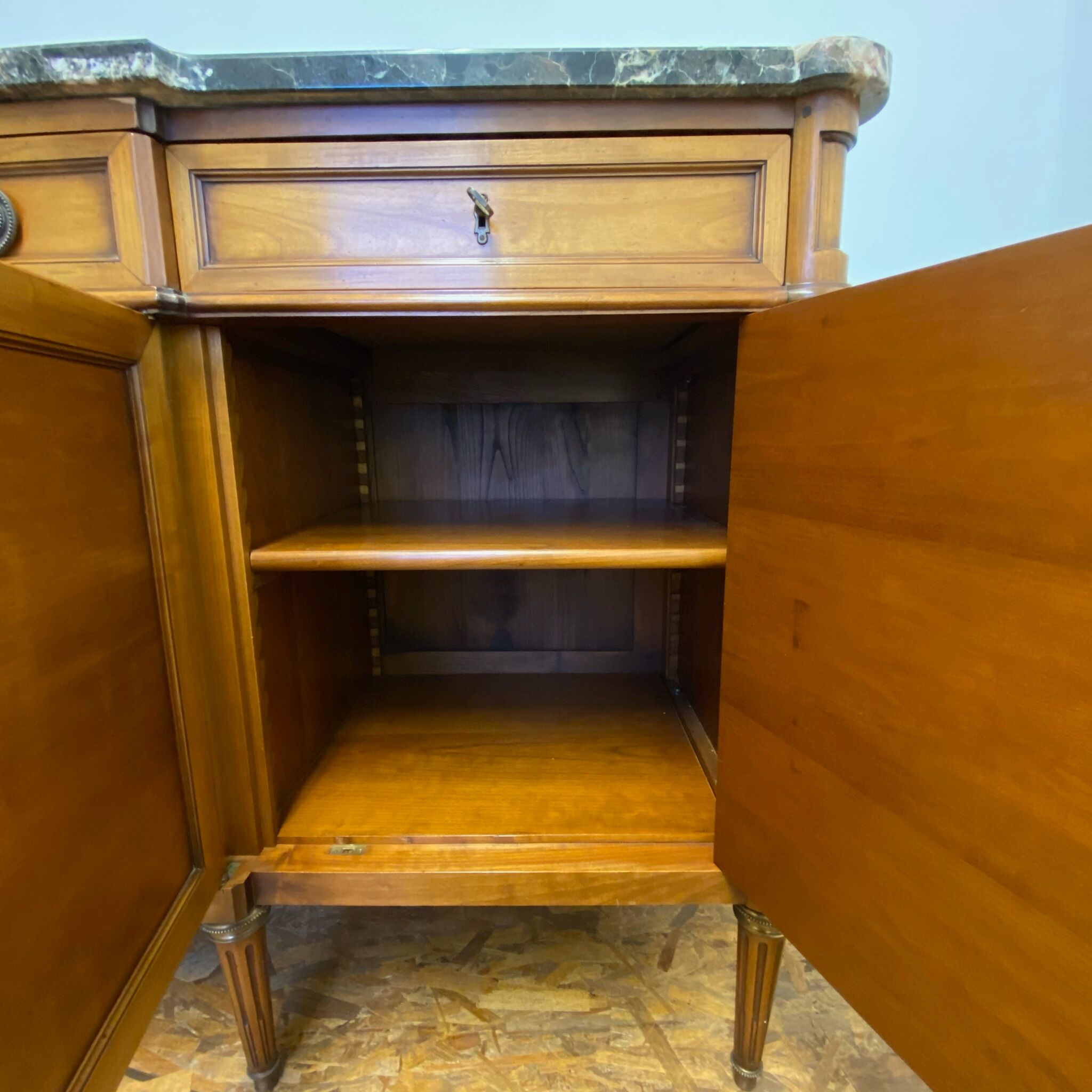 Black marble sideboard