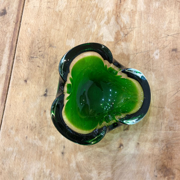 Sommerso Murano glass ashtray