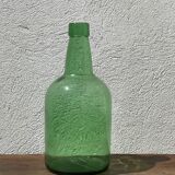 3x bouteilles en vert &bleu comme base pour lampes