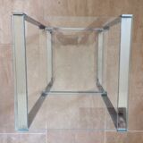 Sellette chrome metal sofa tip