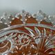 Salad bowl crystal lily flowers