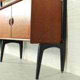 Teak Modular Wall System by Louis van Teeffelen for WéBé, 1955