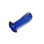 Vase, mid-century modern, blue glass, by J. Hospodka, Czechoslovakia, 1960s.