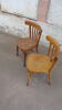 Duo of bistro chairs