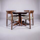 Danish modern dining set by N.O. Møller, Denmark 1960s