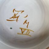 Decorative salad bowl in Moustiers earthenware
