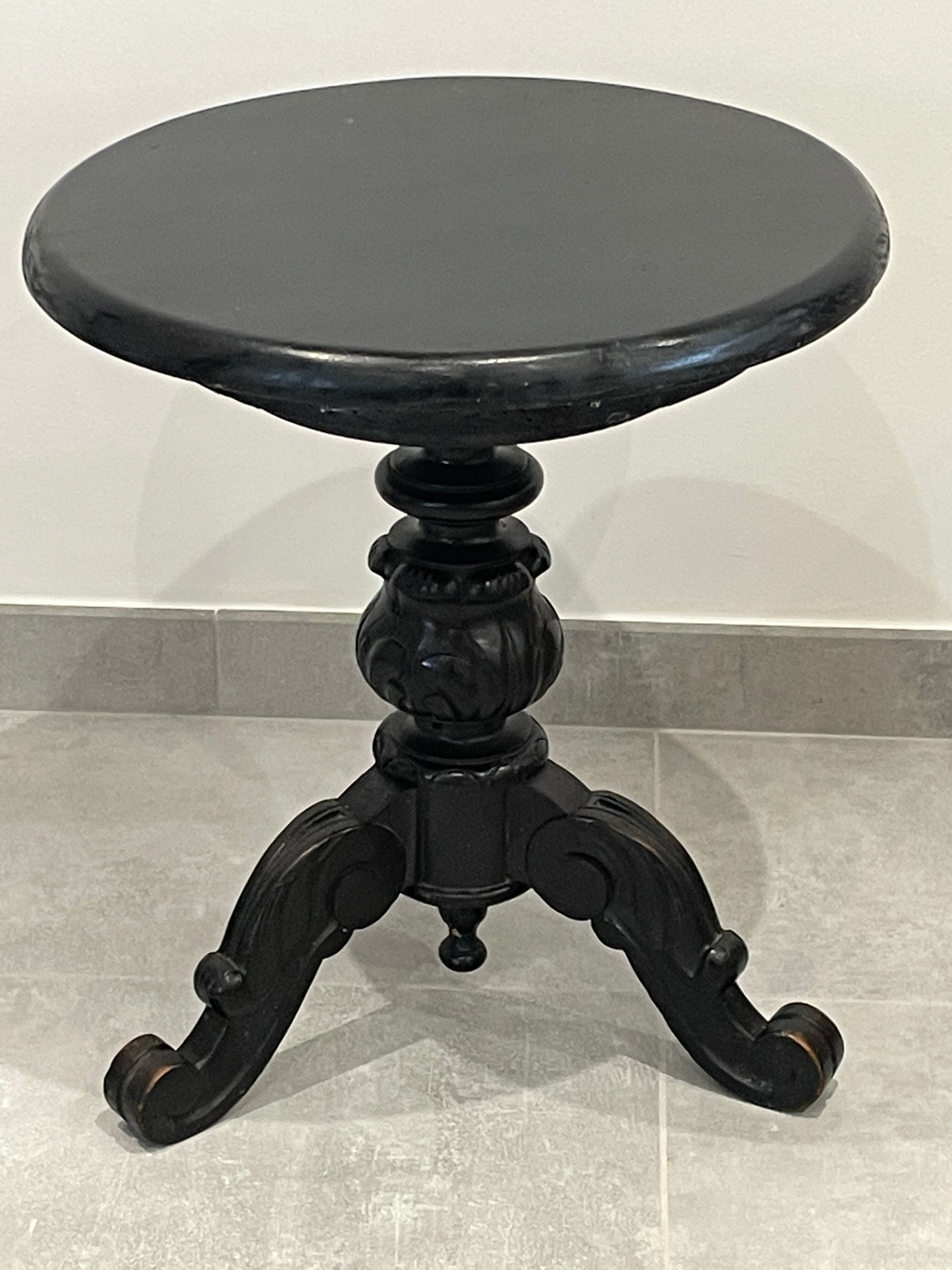 Side table leg tripod Napoleon III