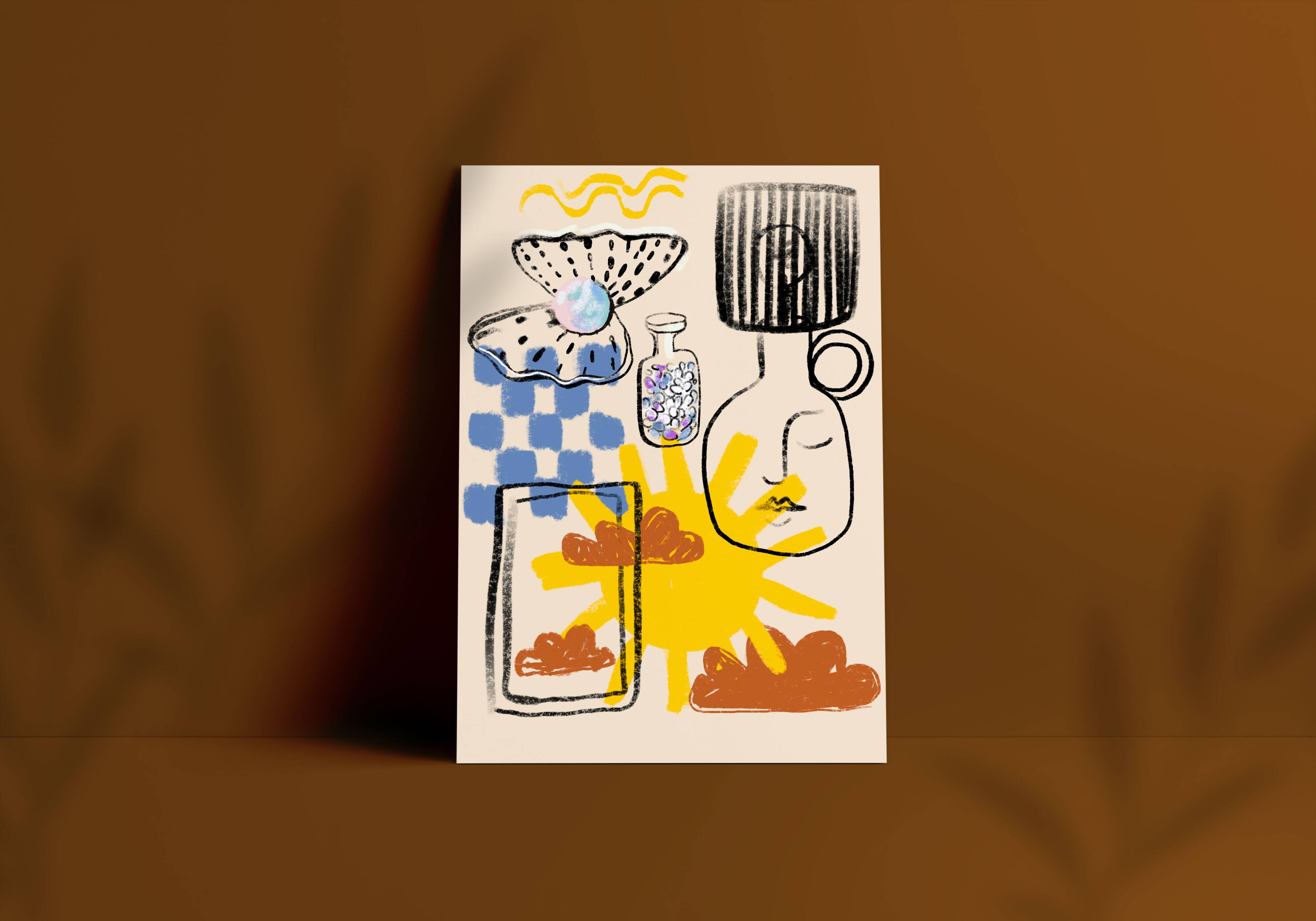 Illustration “Little treasures” A4