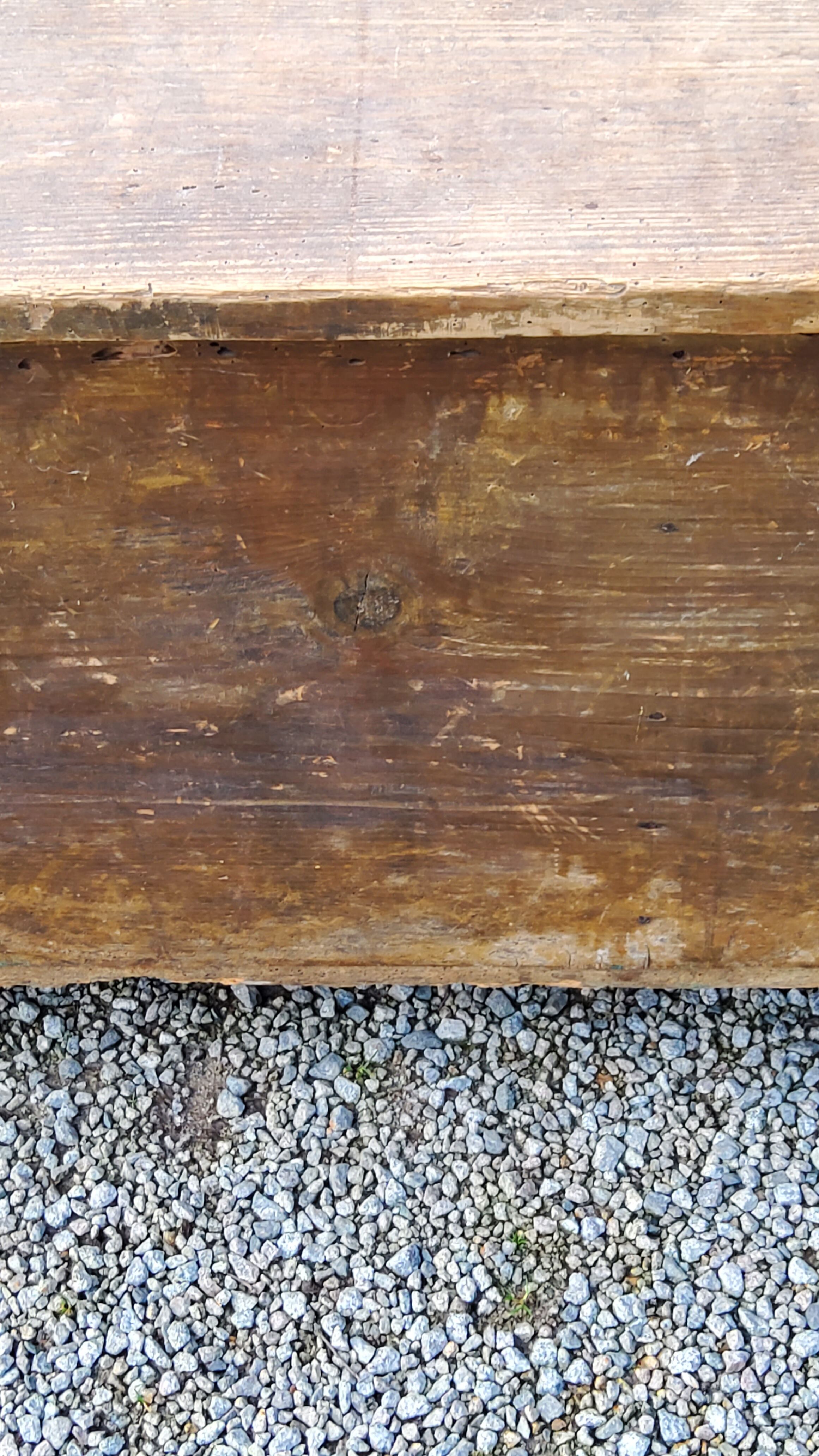 Alsatian polychrome wedding chest eighteenth -nineteenth century