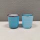 A pair of handmade candleholders for tea lights, Villeroy & Boch 1970-80s