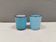 A pair of handmade candleholders for tea lights, Villeroy & Boch 1970-80s