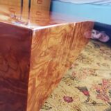 Gold magnifying glass coffee table 70