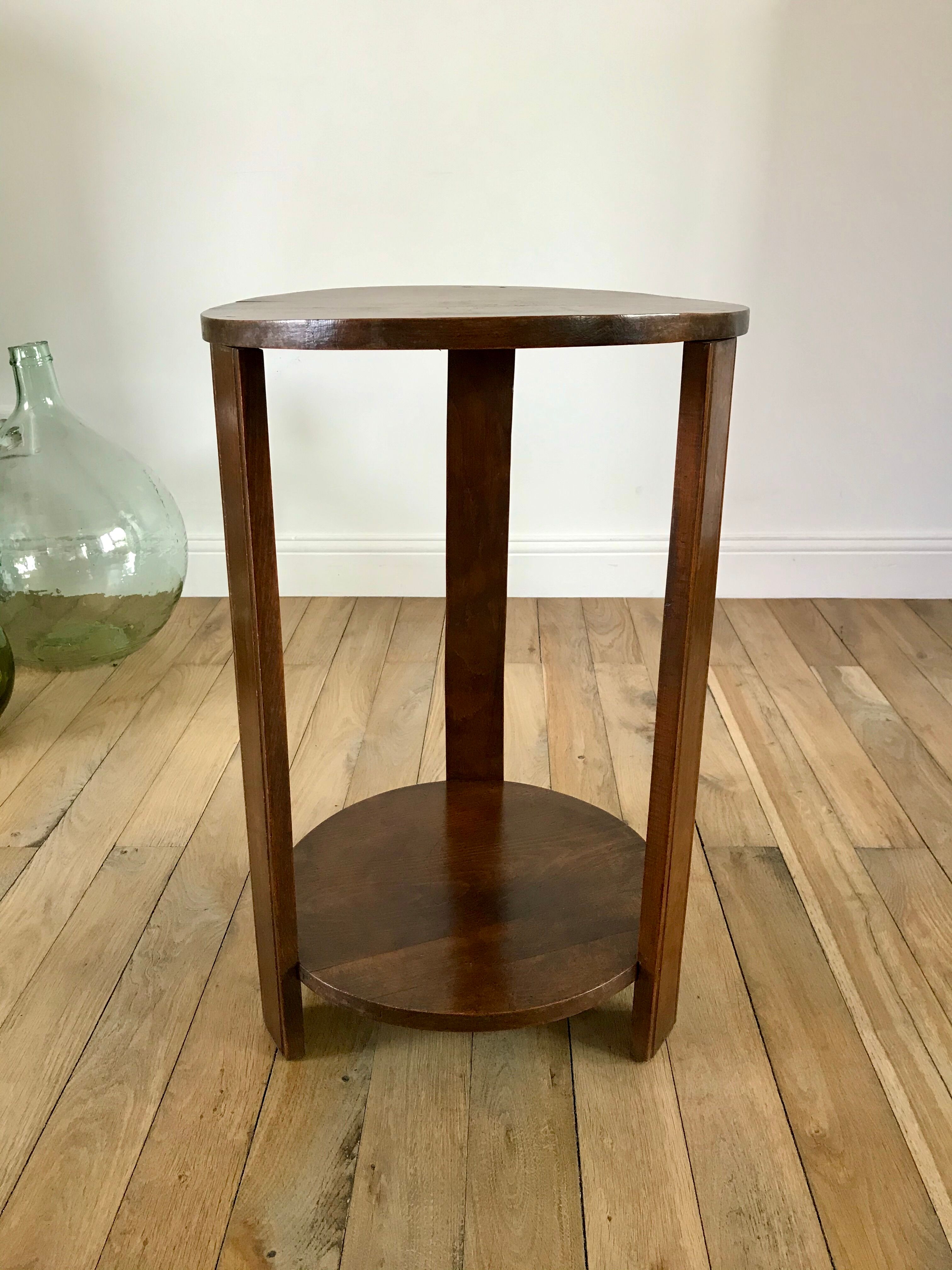 art deco wooden side table from the 30s and 40s