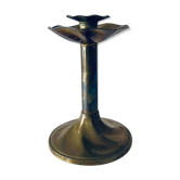 Antique golden brass candle holder