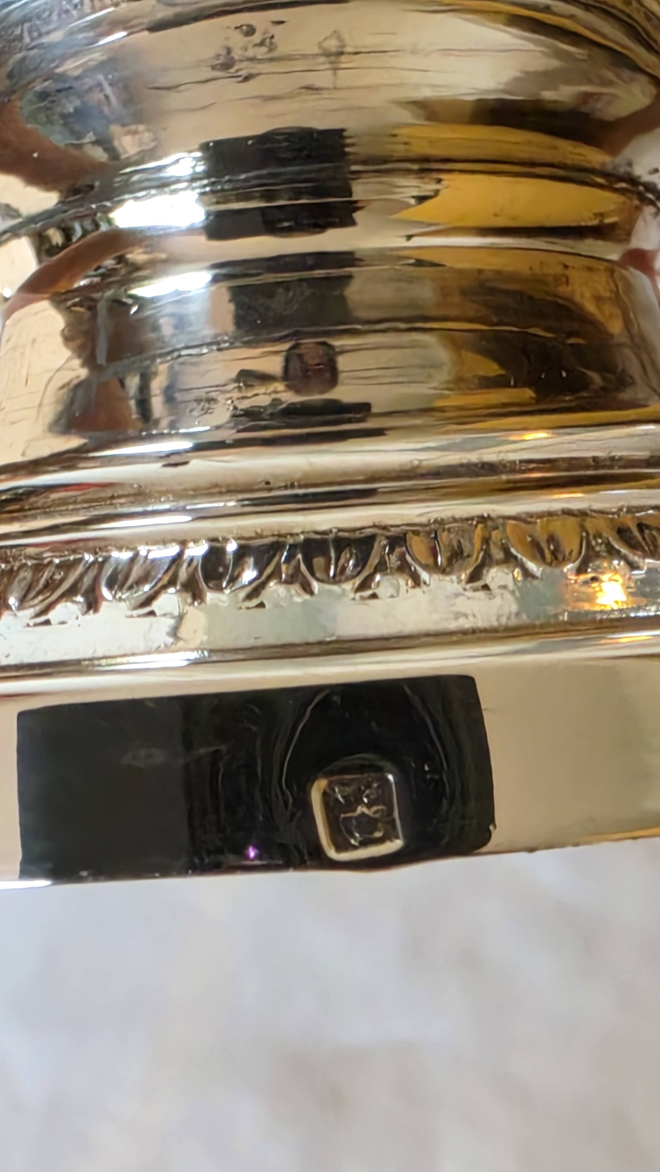 Exclusive 6-piece silver-plated spice service, classic Georgian style.
