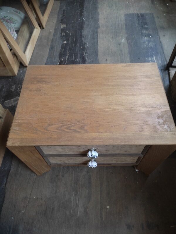 Bedside table wood aero-gum inlaid