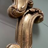 Golden resin shell mirror  46x75cm