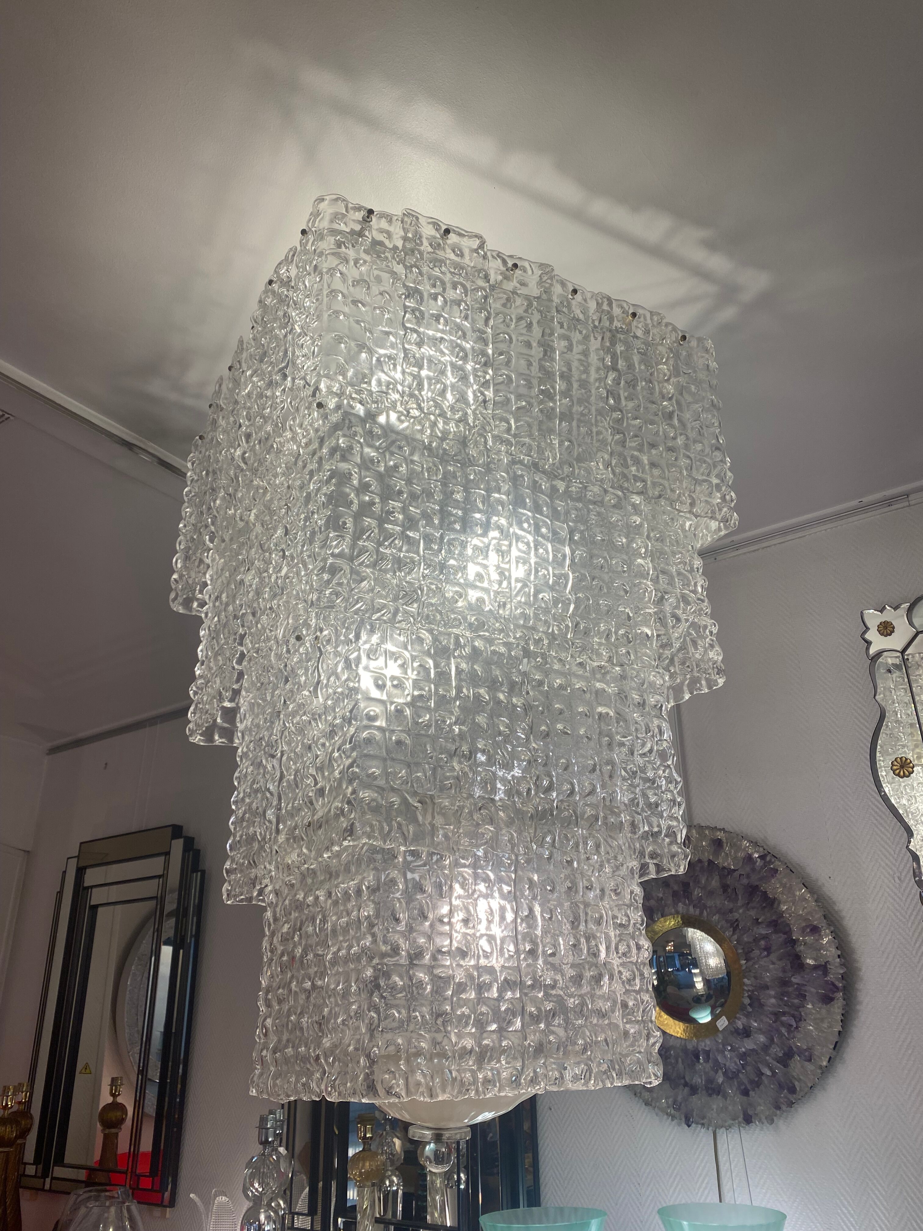 Murano glass chandelier  1970