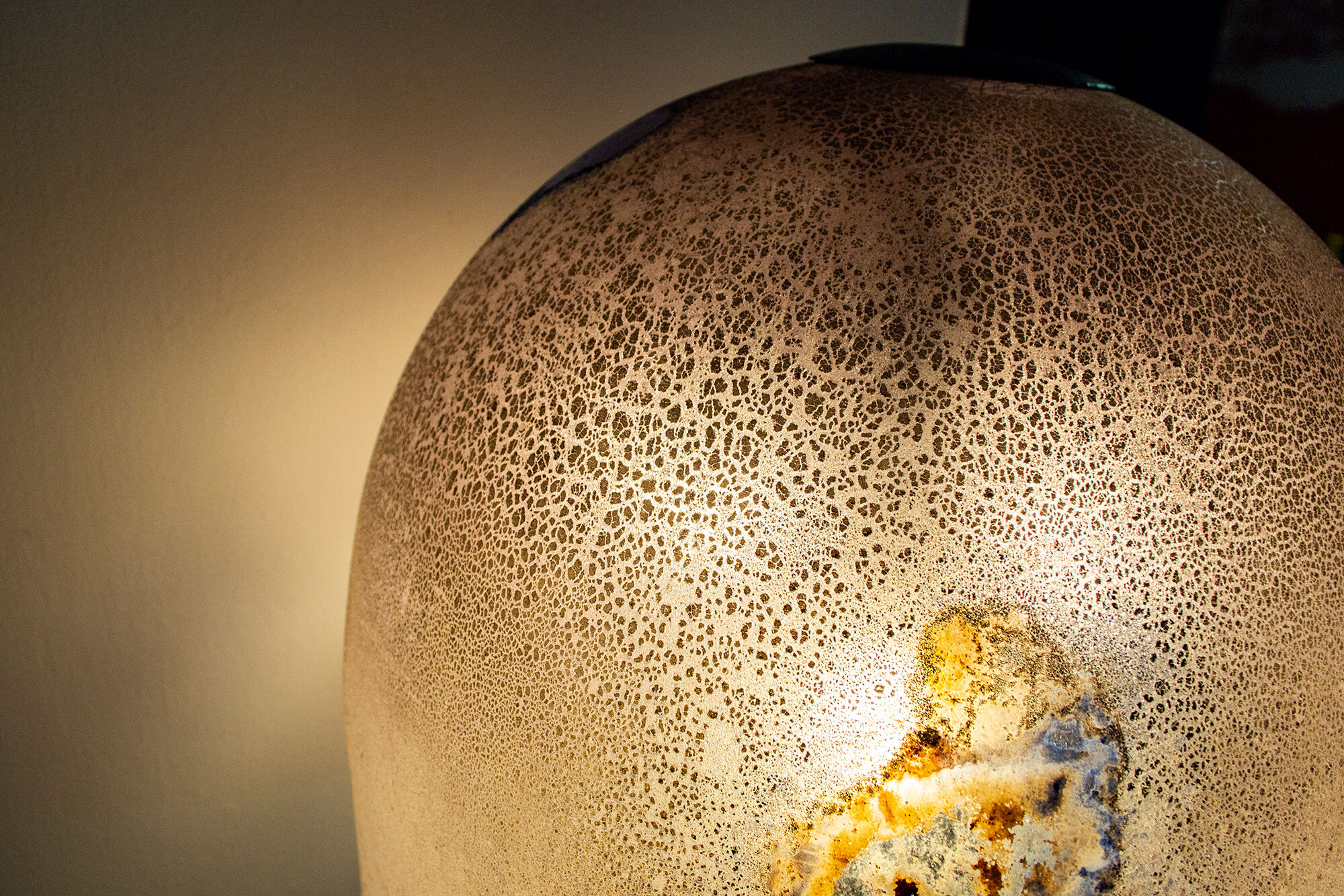 Medusa floor lamp in Murano glass scavo by Alfredo Barbini Italia 1964