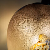 Medusa floor lamp in Murano glass scavo by Alfredo Barbini Italia 1964