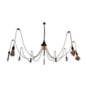 10-wire spider chandelier with 10 bulbs