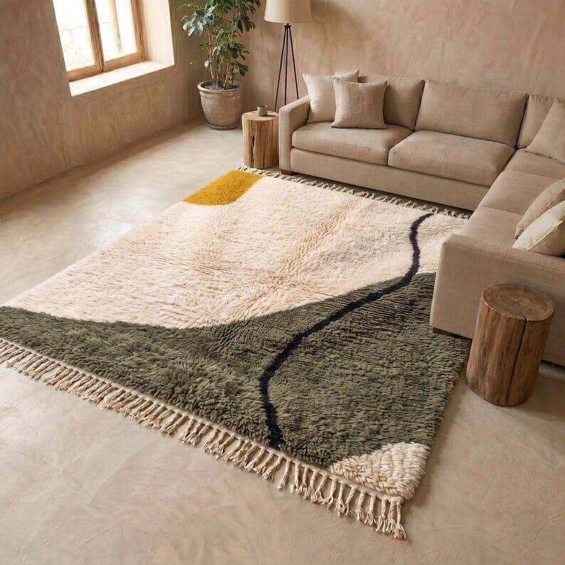 Traditional handmade Berber rug 1.5/2.5 m