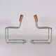 Lot de 2 chaises de bureau style Bauhaus