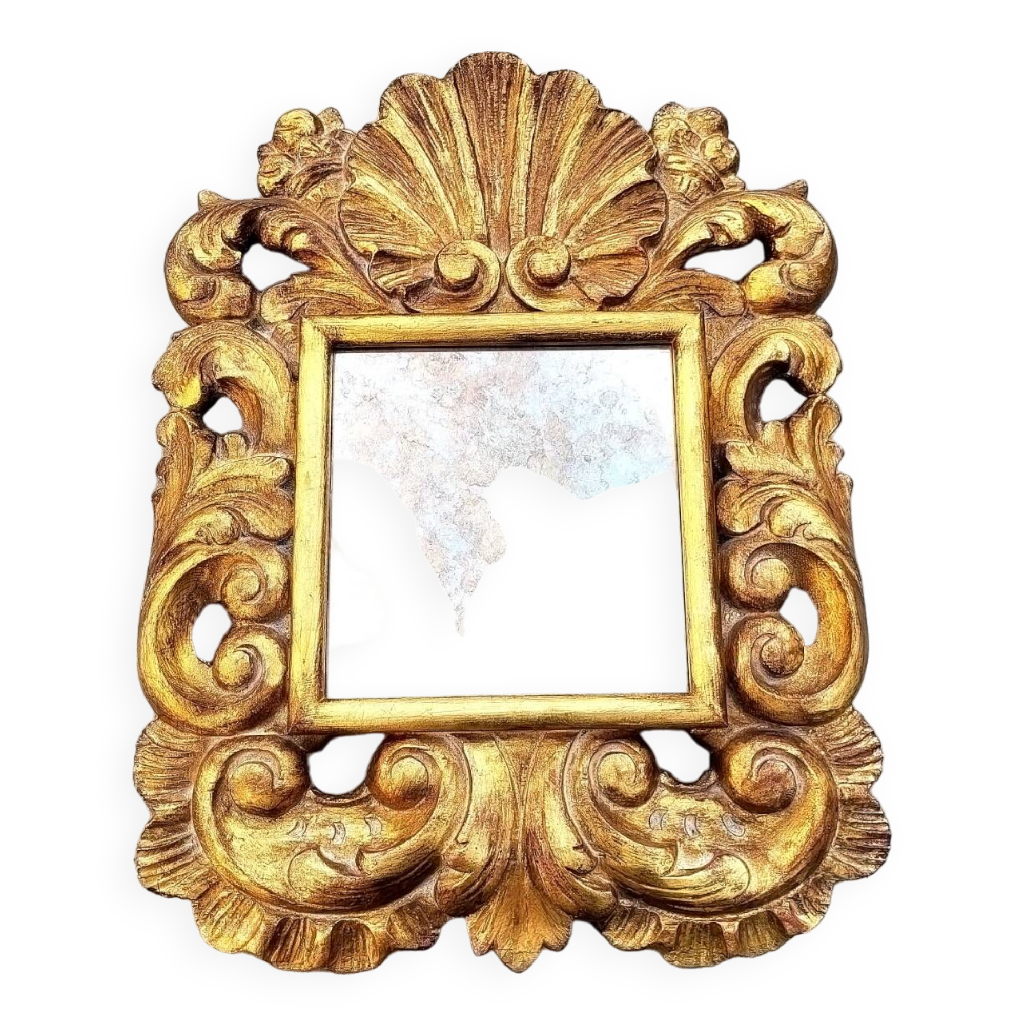 Golden cornucopia mirror