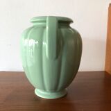 Green vintage water vase