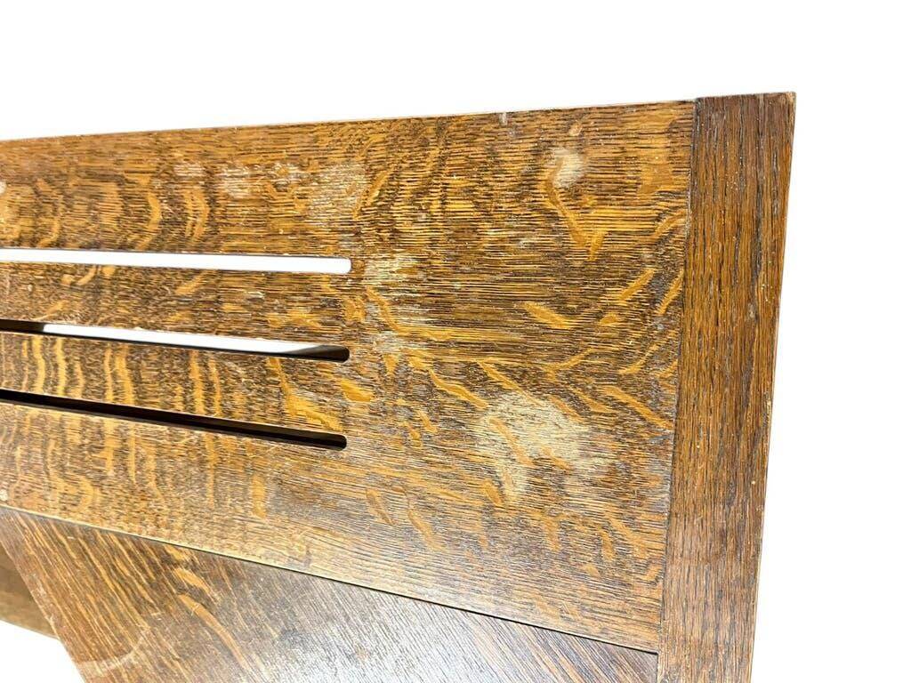 Vintage wooden corner bench