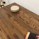 Farmhouse table with spindle legs in solid beech and ash