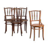 Anciennes chaises Thonet en bois courbé (vers 1920). Ensemble 4 pièces #14