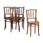 Antique Thonet bentwood chairs (circa 1920). Set of 4 pieces #14