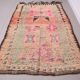 Pink vintage handmade moroccan rug 152 x 231 cm - Berber Wool Rug Antique