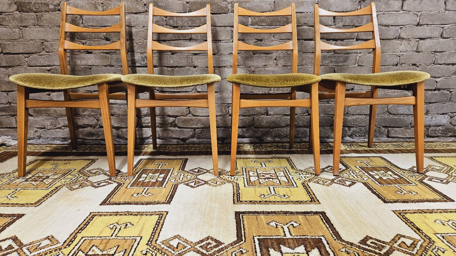 Set de 4 chaises scandinaves par Bähre Mignon Möbel 1960