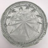 FRUIT CUTTER, SALAD BOWL in Solid CRYSTAL decorated with Hand-Cut PATTERNS