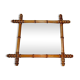 Mirror to the wooden frame imitating bamboo