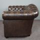 Chesterfield sofa in cowhide leather 2 places