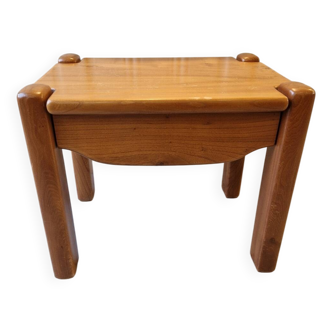 Chevet table d'appoint en orme massif