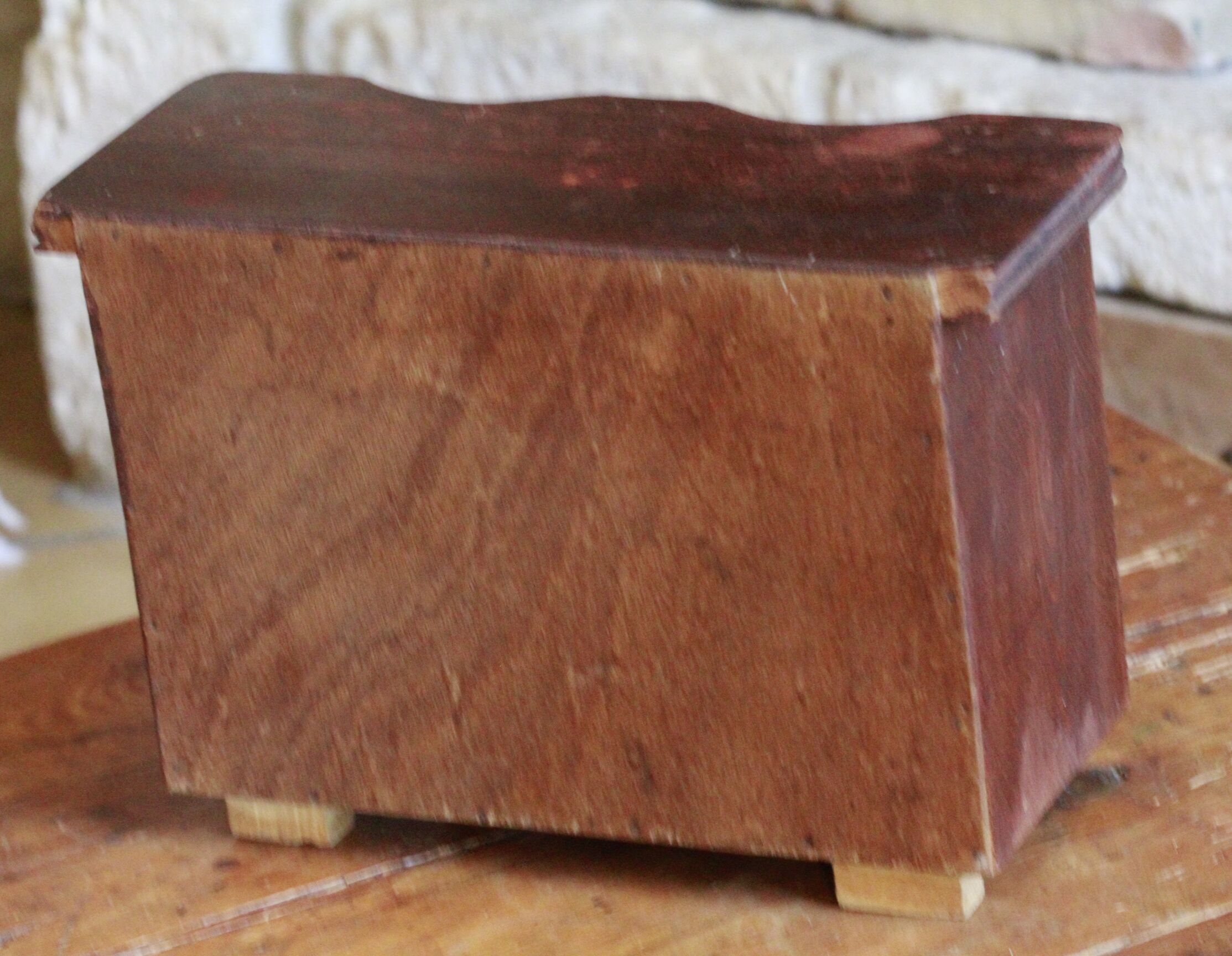 Old wooden doll sideboard
