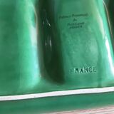 Plat a compartiments terre cuite vernissee  poet laval provence