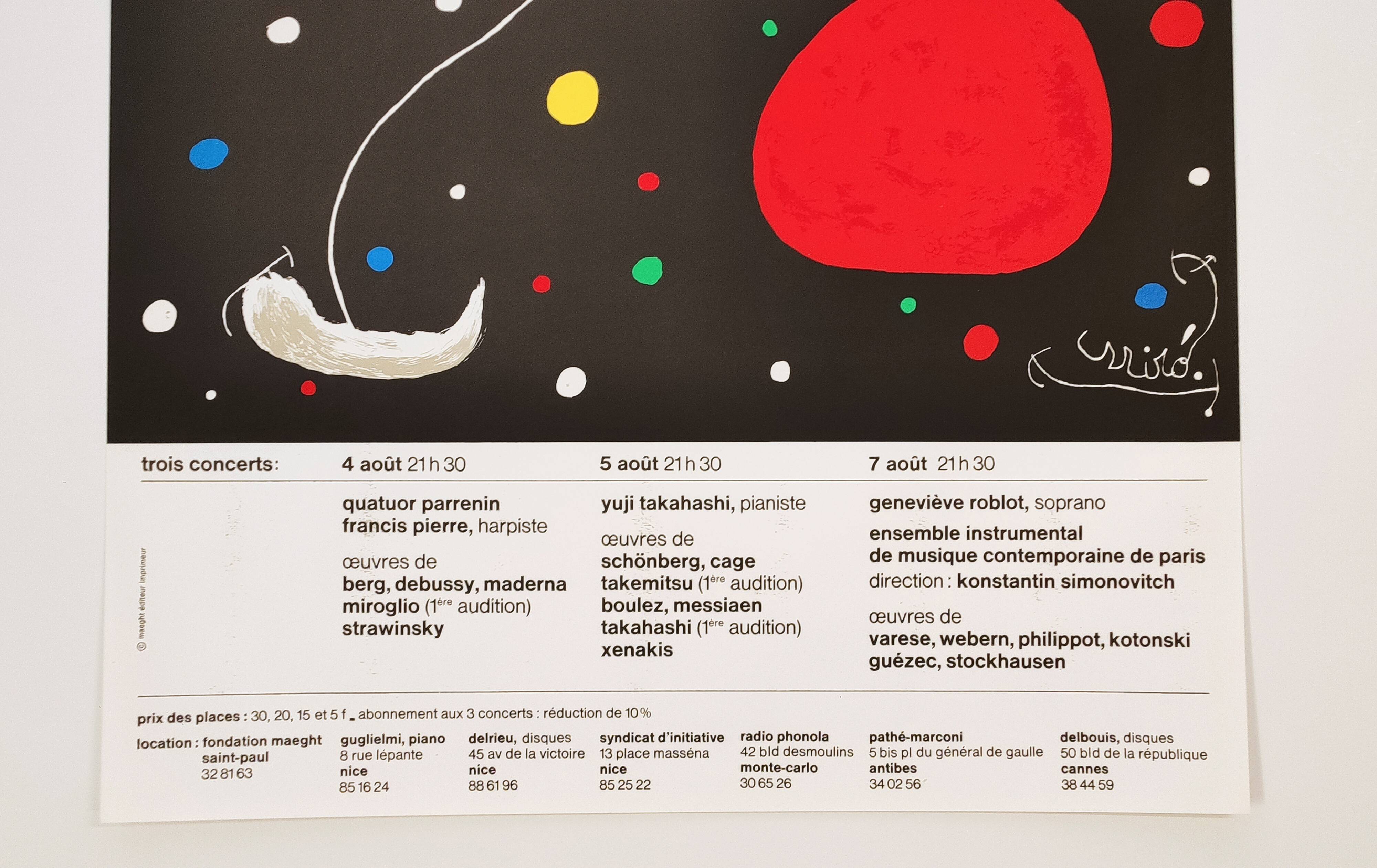 Poster the nights of the Maeght foundation