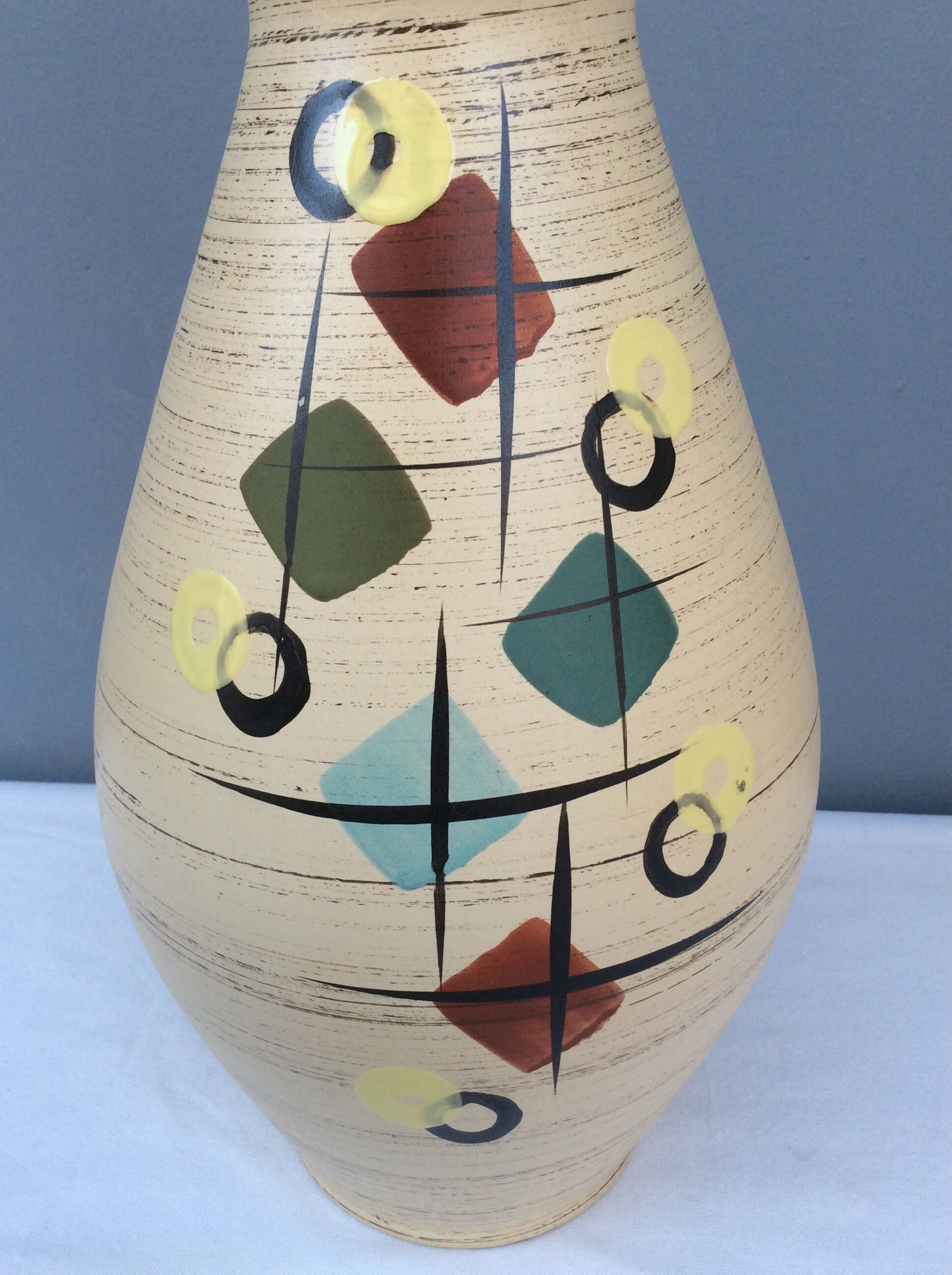 Vase en céramique West Germany 40cm.