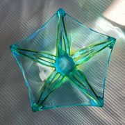 Large vintage blown glass decorative bowl