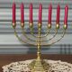 Antique brass chandelier, Israel