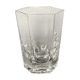 Verre à pans coupés en cristal de Sèvres à section hexagonale