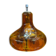 Amber orange Limburg glass pendant light from the 70s