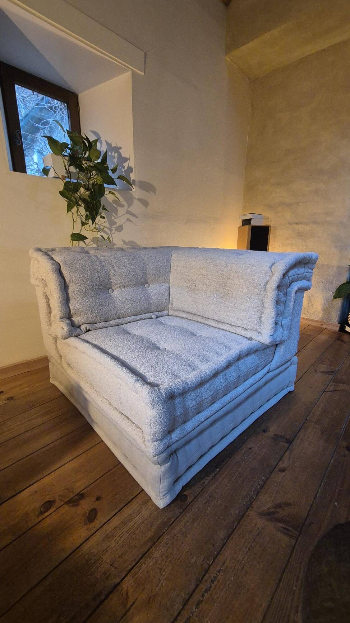 Mah Jong sofa by Roche Bobois in beige by Hans Hopfer, set of 7 modules.